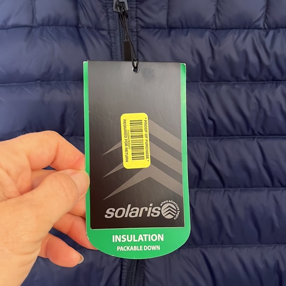 Solaris packable down navy vest - Picture 2 of 9